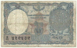 NEPAL - 1 Mohru - ND ( 1951 ) - P 1.b - Sign. 3 - Kingdom - Nepal