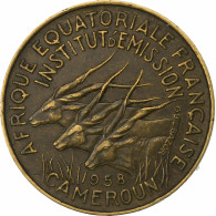 Cameroun, 5 Francs, 1958, Bronze-Aluminium, TTB, KM:10 - Camerun
