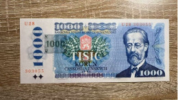 Czech Republic，1000 Korun，1993，pick 3c，GEM UNC Condition - Tchéquie