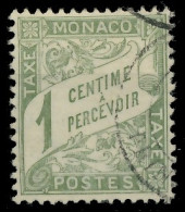 MONACO PORTOMARKEN Nr 1 Gestempelt X3BA46A - Segnatasse
