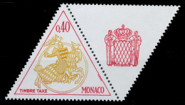 MONACO PORTOMARKEN Nr 72ZfRe Postfrisch WAAGR PAAR X3BA5AE - Segnatasse