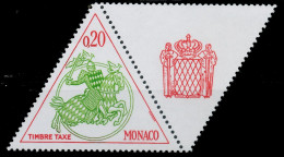 MONACO PORTOMARKEN Nr 70ZfRe Postfrisch WAAGR PAAR X3BA5A6 - Segnatasse