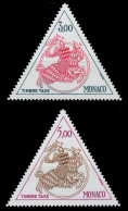 MONACO PORTOMARKEN Nr 77-78 Postfrisch SF1134A - Segnatasse