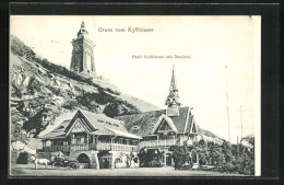 AK Bad Frankenhausen, Kyffhäuser-Denkmal Mit Hotel - Kyffhäuser