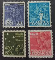 Brazil Stamps 1941 Sc#B8-11 MNH-VLH  (***) - Neufs