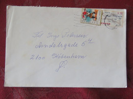 Denmark 1995 Cover From Kobenhavn To Kobenhavn - Map Of Avernako - Christmas Label Dwarf - Covers & Documents