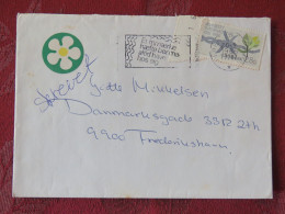 Denmark 1986 Cover To Frederikshavn - Amnesty International - Barb Wire - Flower Label - Covers & Documents