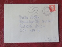 Denmark 1993 Cover From Vestjyllands To Kobenhavn - Queen Margarethe - Covers & Documents