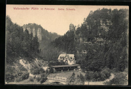 AK Hohnstein I. Polenztal, Gasthaus Waltersdorfer Mühle - Hohnstein (Saechs. Schweiz)