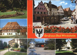 Bad Windsheim Kurpark Brunnen Kurhaus Pavillon Eingang - Bad Windsheim