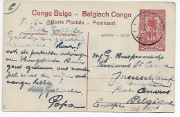 Belgisch Congo 1920, Bild Ganzsache Basoko - Autres & Non Classés
