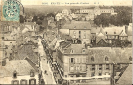 2054 Ernée - Vue Prise Du Clocher (Un Jour De Communion) - Ernee