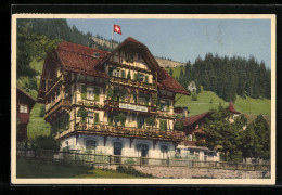 AK Adelboden, Hotel Bristol-Oberland Im Sonnenschein - Adelboden