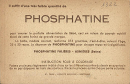 1322 CPA Publicité Phosphatine - Image Magique - Coloriage Instantanné Par Simple Passage D'un Pinceau Imbibé D'eau.. - Chocolate