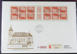 Switzerland 1973, Special Schweiz Recommanded Cover Mit Briefmarken Mi. 880 Tete Beche 12 Block - Briefe U. Dokumente