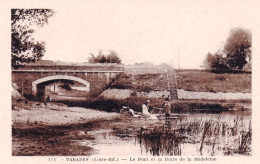 44 - Loire Atlantique - VARADES - Le Pont Et La Boire De La Madeleine - Lavandiere - Varades