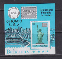 BAHAMAS  - 1986 Ameripex Miniature Sheet Never Hinged Mint - Bahamas (1973-...)