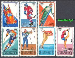 Mongolia 1988 Mi 1939-1945 MNH  (ZS9 MNG1939-1945) - Figure Skating