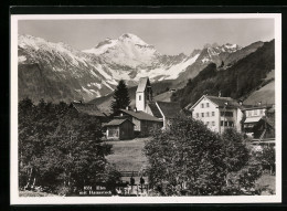 AK Elm, Teilansicht Mit Kirche Und Hausstock - Elm