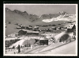 AK Inner-Arosa, Hotel Brüggli Aus Der Vogelschau - Arosa