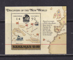 BAHAMAS  - 1988 Discovery Of America Miniature Sheet Never Hinged Mint - Bahamas (1973-...)