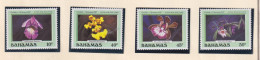 BAHAMAS  - 1987 Christmas Orchids Set Never Hinged Mint - Bahamas (1973-...)