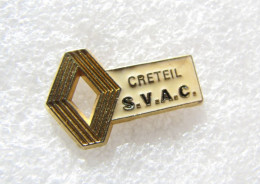 PIN'S     RENAULT  CRETEIL S.V.A.C.  Zamak émaillé A Froid - Renault