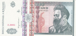 Roménia, (406), 500 Lei De 1992, P. 101a, UNC - Romania