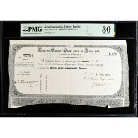 Nouvelle-Calédonie, 250 Francs, 1873-05-01, Traite Trésor Public, VF 30, PMG - ...-1889 Circulated During XIXth