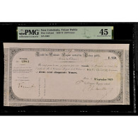 Nouvelle-Calédonie, 250 Francs, 1869-09-09, Traite Trésor Public, EF 45, PMG - ...-1889 Circulated During XIXth