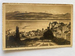 CPSM - SUISSE - NYON - Vue Générale Et Le Mont-Blanc - Nyon