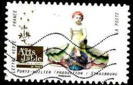 France Poste AA Obl Yv:1532 Mi:6963 Les Arts De La Table Porte Huilier Strasbourg (Lign.Ondulées) - Porcelain