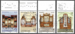Luxembourg Luxemburg 2009 Bienfaisance Welfare Wohlfahrt Organs Orgues Orgeln Mi.no. 1845-48 Used Obliteré Gestempelt - Used Stamps