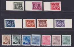 TCHECOSLOVAQUIE N°  363 à 368, 370, 373/76, 378/80 ** MNH Neufs Sans Charnière, TB (D1183) - 1945 - Ungebraucht