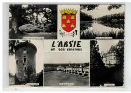 79 L ABSIE #14704 ET ENVIRONS GRANDE PLACE CHATEAU ETANG ROCHERS CHAPELLE SEGUIN BLASON N°126 - L'Absie