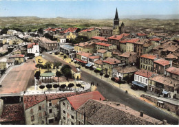 81 PUYLAURENS AJ#MK785 AVENUE DE CASTRES ET PROMENADE DU RAVELIN VUE AERIENNE NUM 5 - Puylaurens