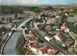 82 MALAUSE AK#DC746 VUE AERIENNE PANORAMA DE LA VILLE ET DU FLEUVE - Montech