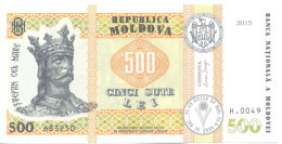 2024. Moldova, 500 Leu/2015, Signature 3, UNC - Moldova