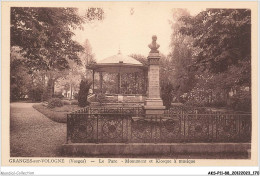 AKSP11-1105-88 - GRANGES-sur-VOLOGNE - Vosges - Le Parc - Monument Et Kiosque A Musique - Granges Sur Vologne
