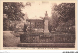 ALMP8-0779-88 - GRANGES-SUR-VOLOGNE - Vosges - Le Parc - Monument Et Kiosque à Musique - Granges Sur Vologne