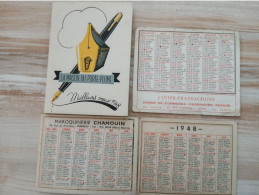 Lot De 4 Petits Calendriers De Poche - Formato Piccolo : 1941-60