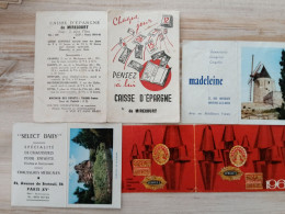 Lot De 4 Petits Calendriers De Poche - Formato Piccolo : 1941-60
