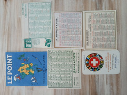 Lot De 4 Petits Calendriers De Poche - Formato Piccolo : 1941-60