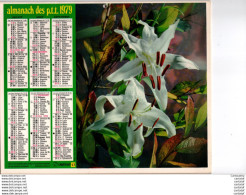 Almanach Des P.T.T.  PAS DE CALAIS 1979 .  ROSE + FLEURS - Big : 1971-80