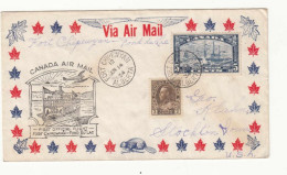 Canada Premier Vol Fort Chipewyan - Fond Du Lac  Timbres  No 184 - 204 - Luftpost