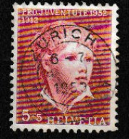 Schweiz Pro Juventute 1952: Knabenbildnis  (5 - Gebraucht