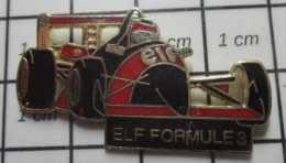 816b Pin's Pins / Beau Et Rare / SPORTS / AUTOMOBILE ELF FORMULE 3 VOITURE ROUGE ET NOIRE - Automovilismo - F1
