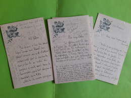 3 X Lettres Autographes Sam WELLER Pseudonyme De Charles Aubertin - Le Chat Noir - à Curnonsky - Scrittori