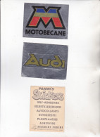 ADESIVI  :  AUDI  +  MOTOBECANE - Automovilismo - F1