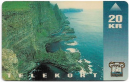 Faroe - Faroese Telecom (Magnetic) - Vágseiði - 20Kr. - 25.000ex, Used - Isole Faroe